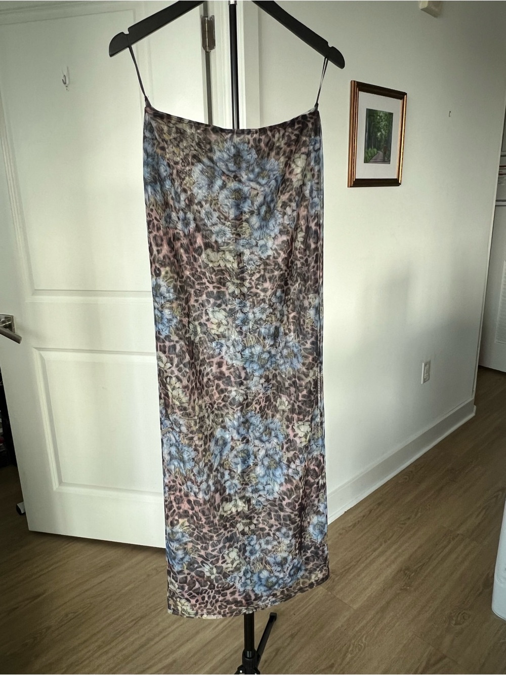 NWT REVOLVE Superdown Concha Maxi Skirt Set (Blue Multi) - Size S - Picture 7 of 7